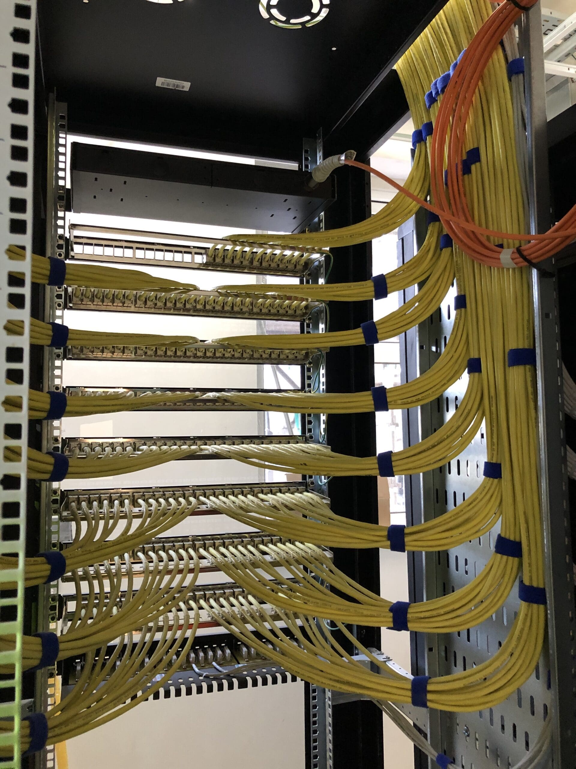 Nazareth House comms room and cabling installation